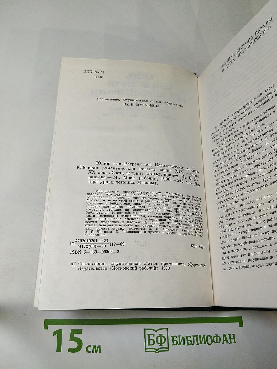Юлия, или Встречи под Новодевичьим