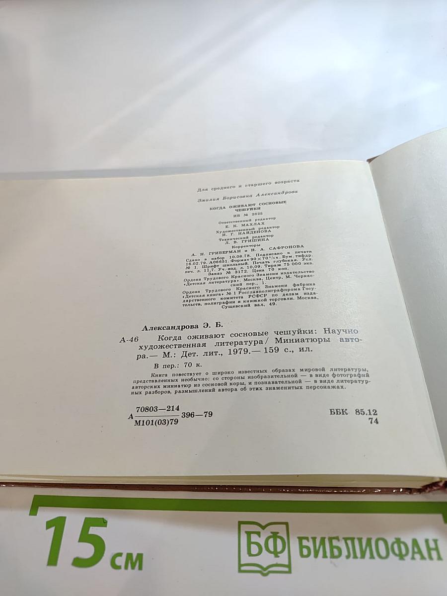 Когда оживают сосновые чешуйки