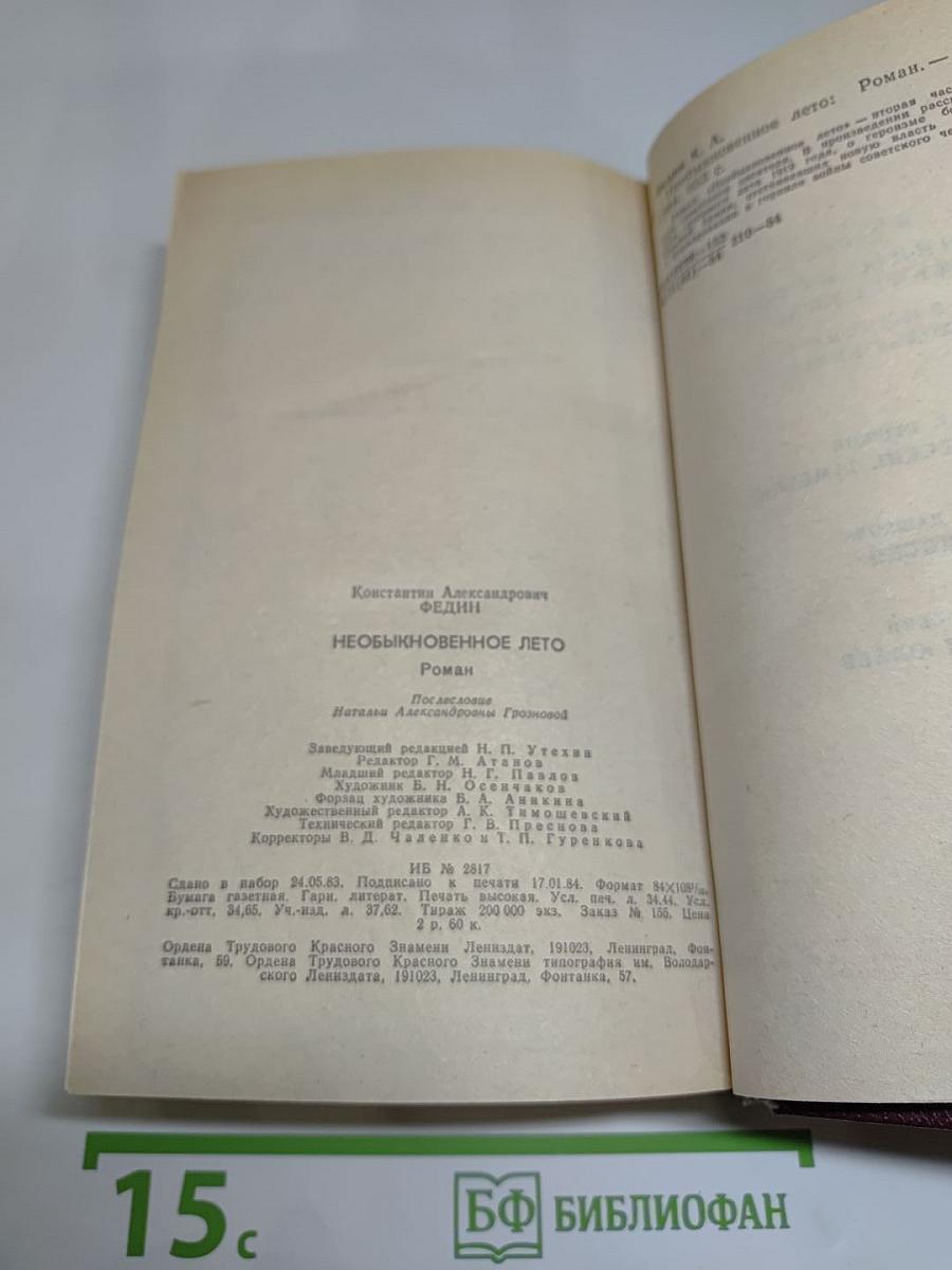 Необыкновенное лето