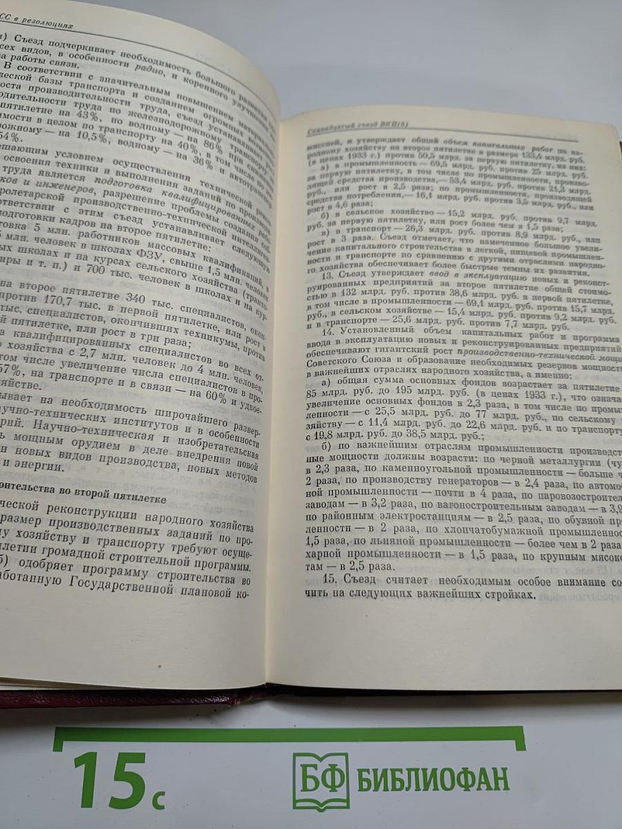 КПСС в резолюциях и решениях съездов, конференций и пленумов ЦК. Том шестой. 1933-1937