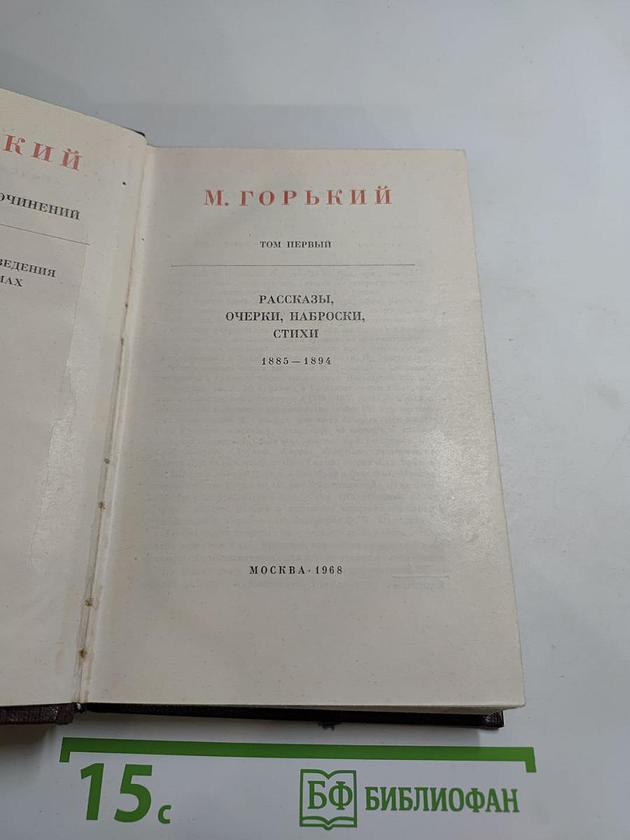 Художественные произведения. Том первый: Рассказы, очерки, наброски, стихи (1885-1894)