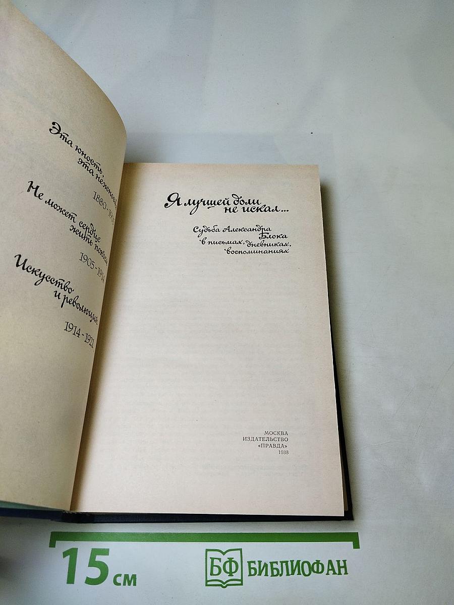 Я лучшей доли не искал... Судьба Александра Блока в письмах, дневниках, воспоминаниях