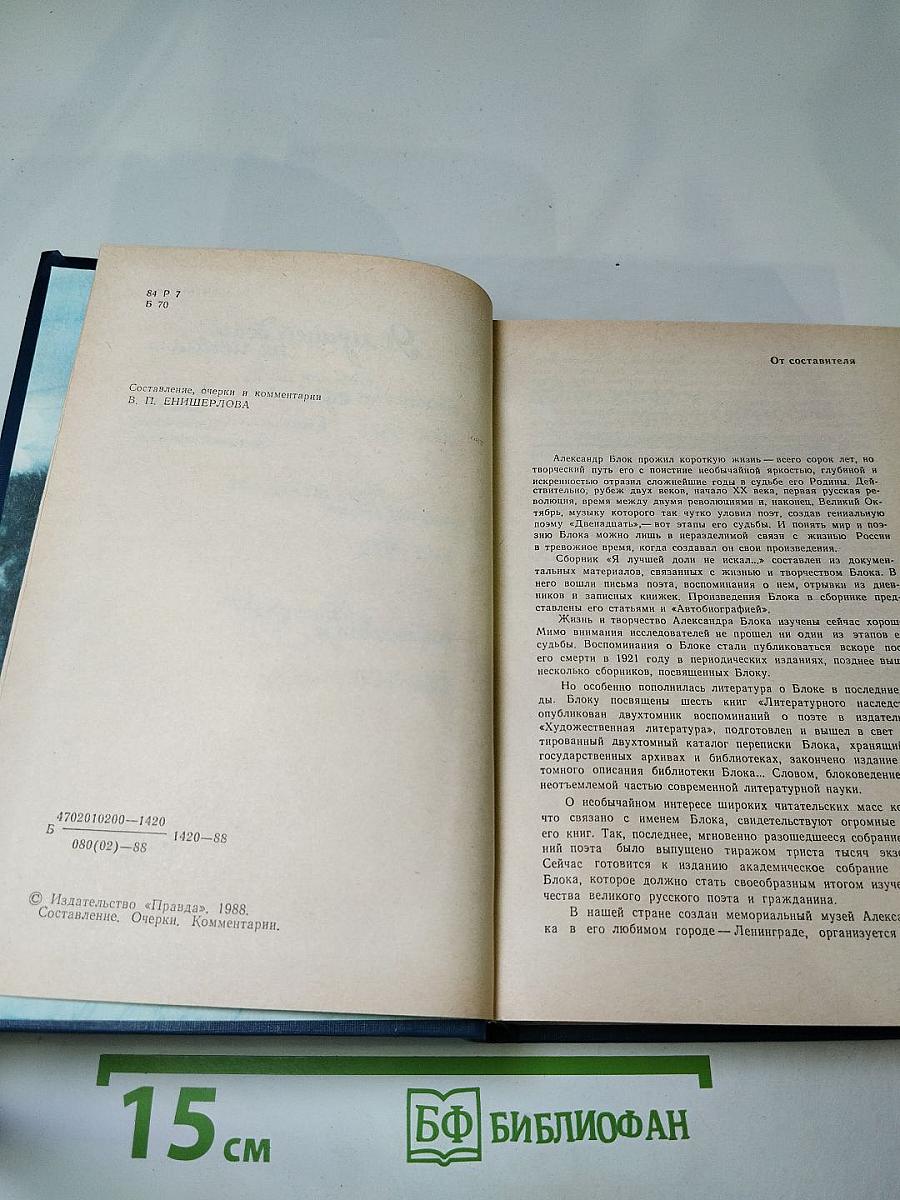 Я лучшей доли не искал... Судьба Александра Блока в письмах, дневниках, воспоминаниях