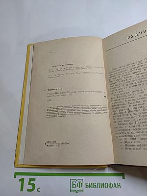 Рудин. Накануне