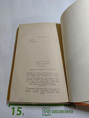 Рудин. Накануне