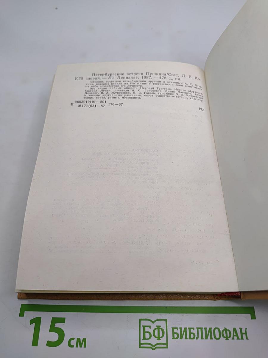 Петербургские встречи Пушкина