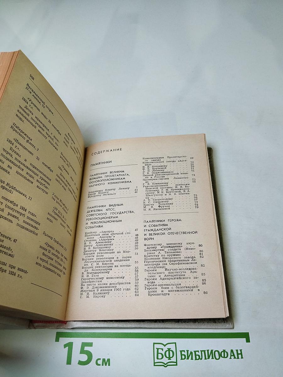 Памятники и мемориальные доски Ленинграда