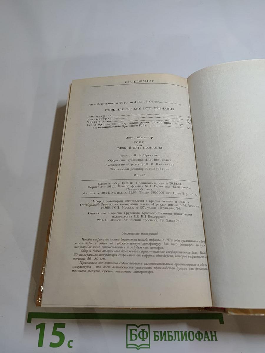 Гойя, или Тяжкий путь познания