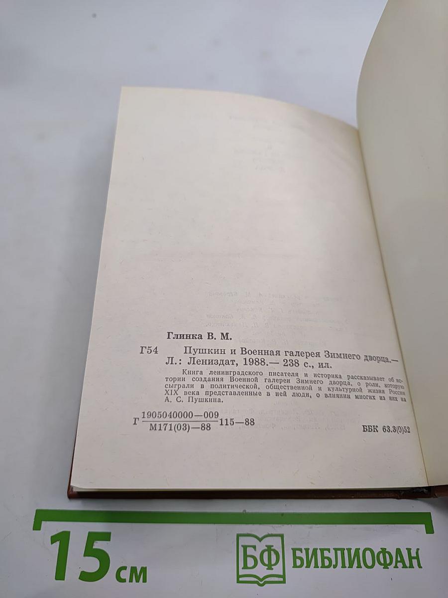 Пушкин и Военная галерея Зимнего дворца