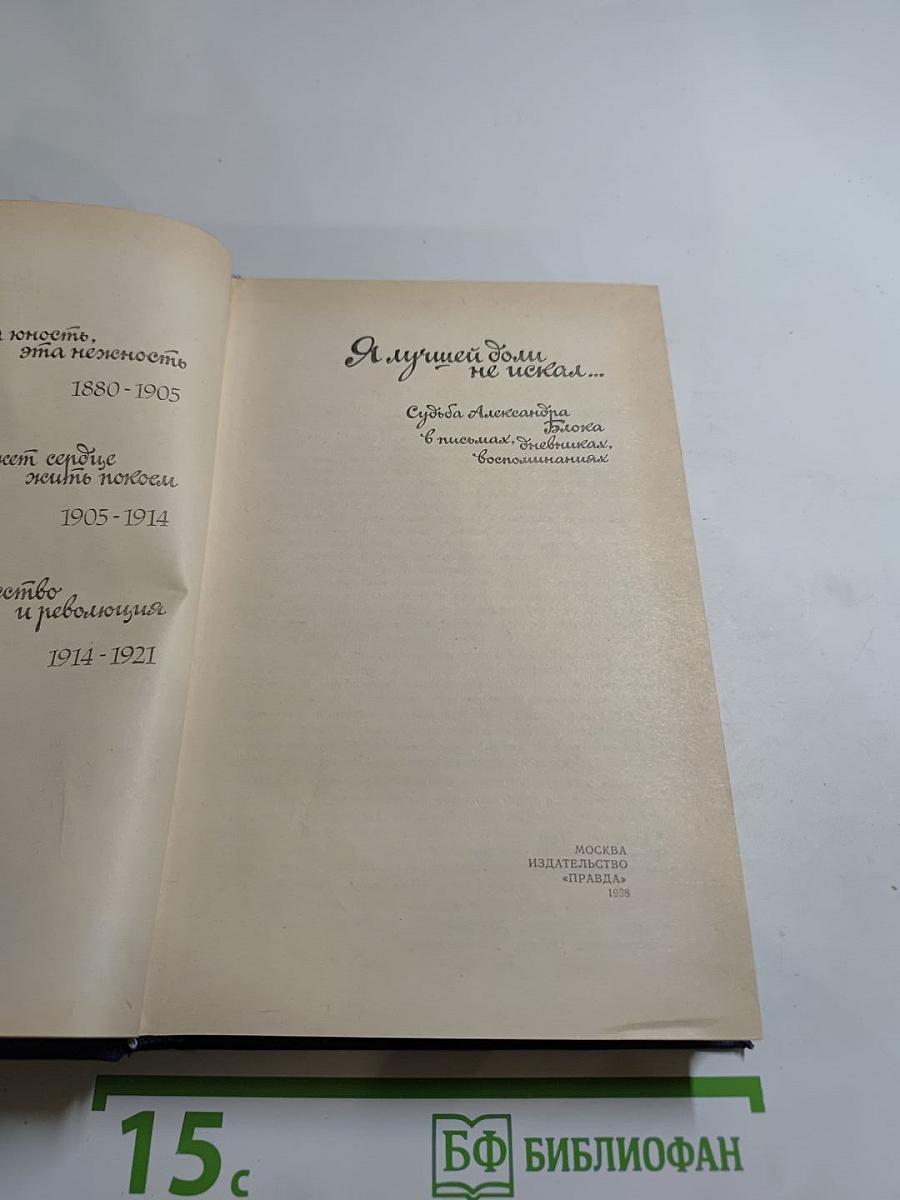 Я лучшей доли не искал... (Судьба Александра Блока в письмах, дневниках, воспоминаниях)
