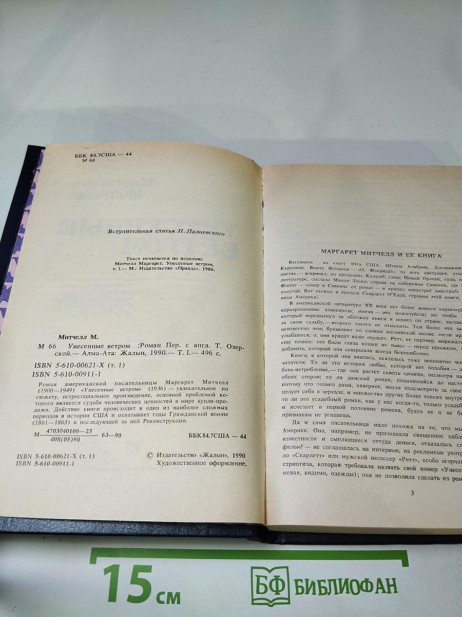 Унесенные ветром. Том I