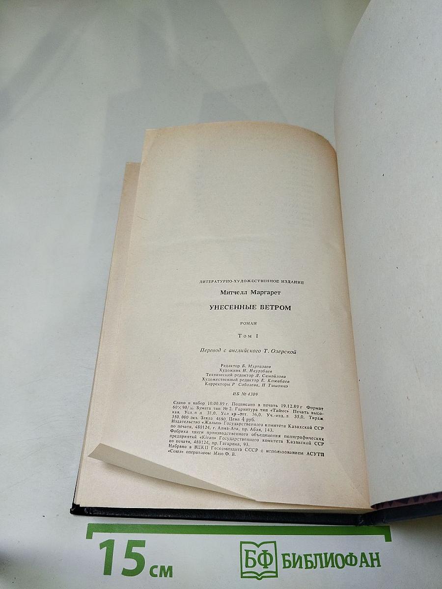 Унесенные ветром. Том I