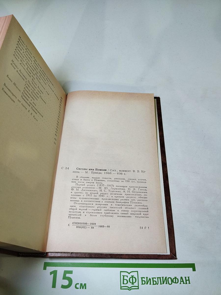 Светлое имя Пушкин