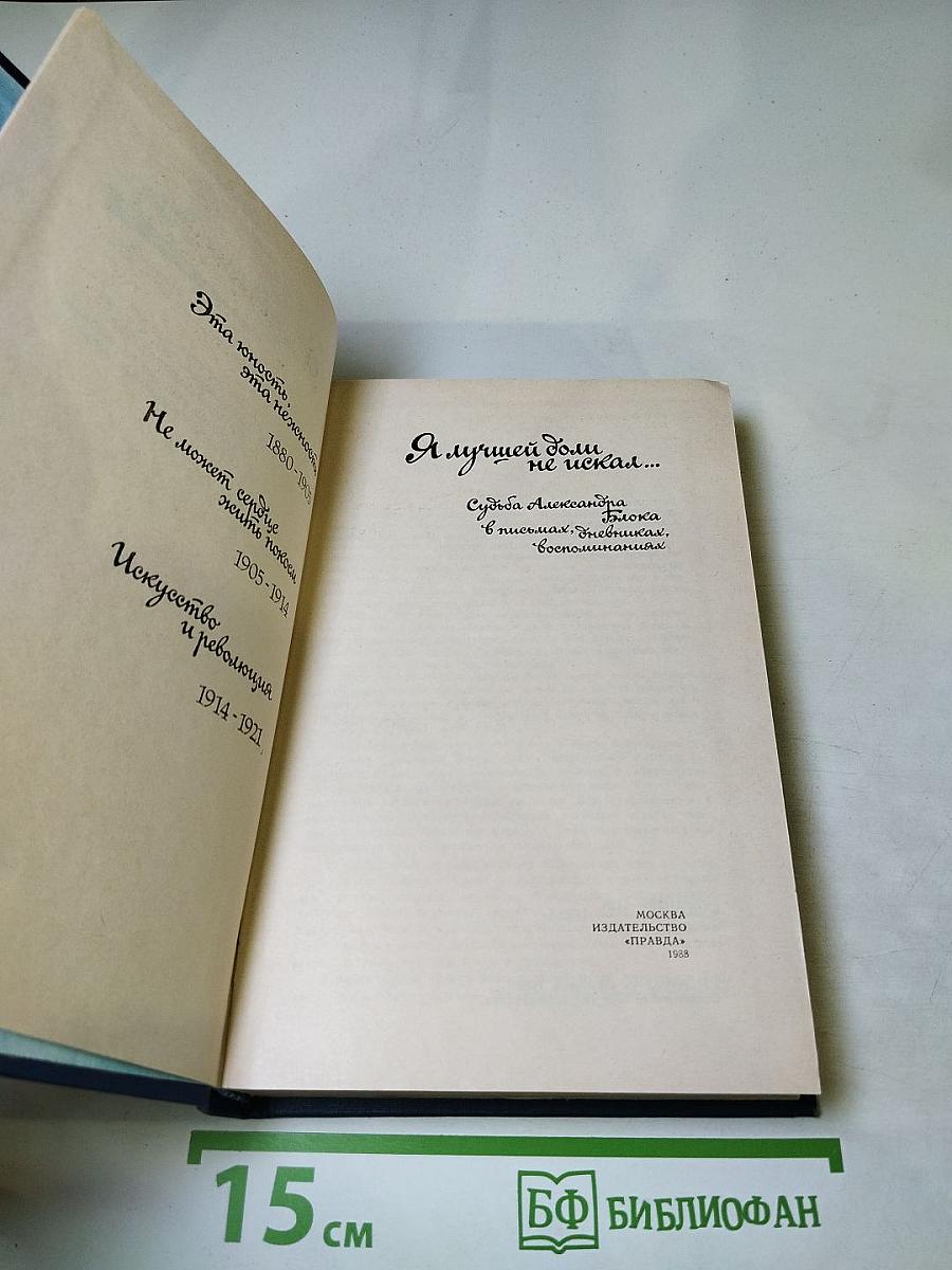 Я лучшей доли не искал... Судьба Александра Блока в письмах, дневниках, воспоминаниях