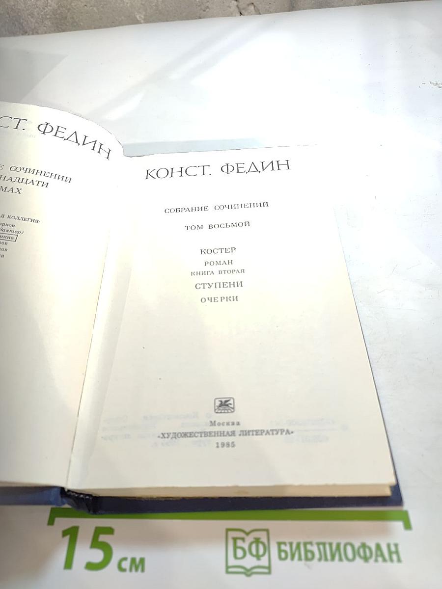 Собрание сочинений. Том восьмой. Костер. Роман. Книга вторая. Ступени. Очерки