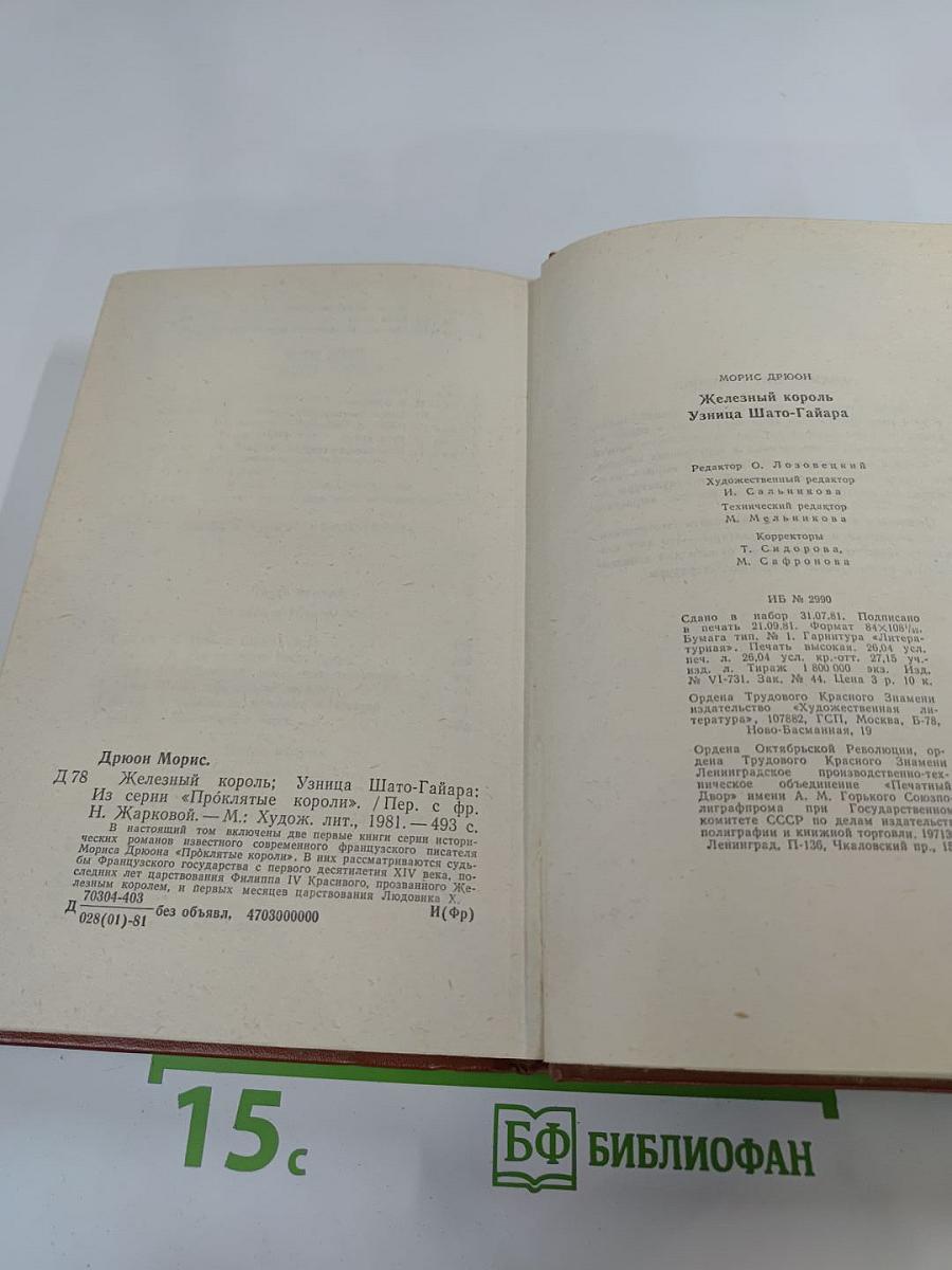 Железный король. Узница Шато-Гайара