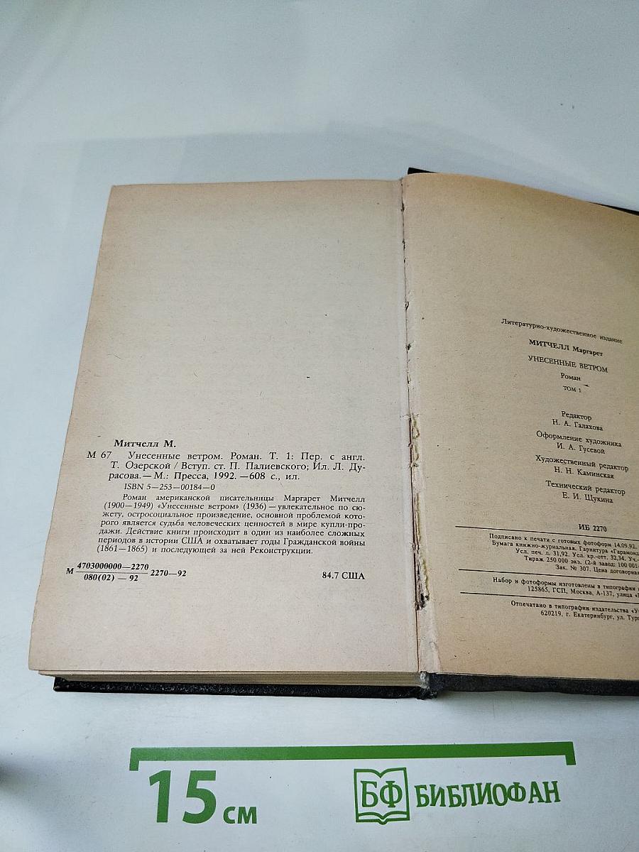 Унесенные ветром. Том 1