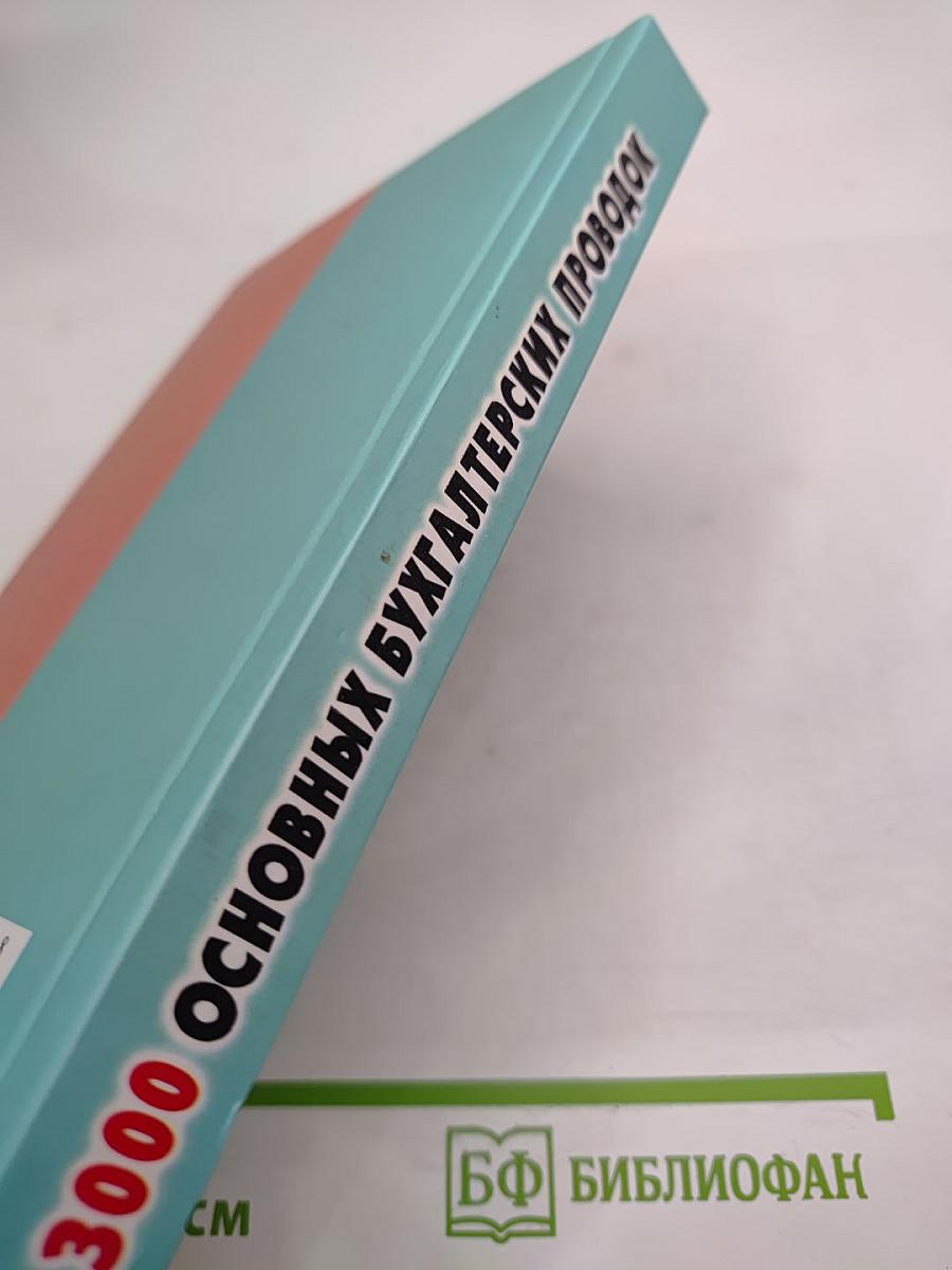 3000 основных бухгалтерских проводок