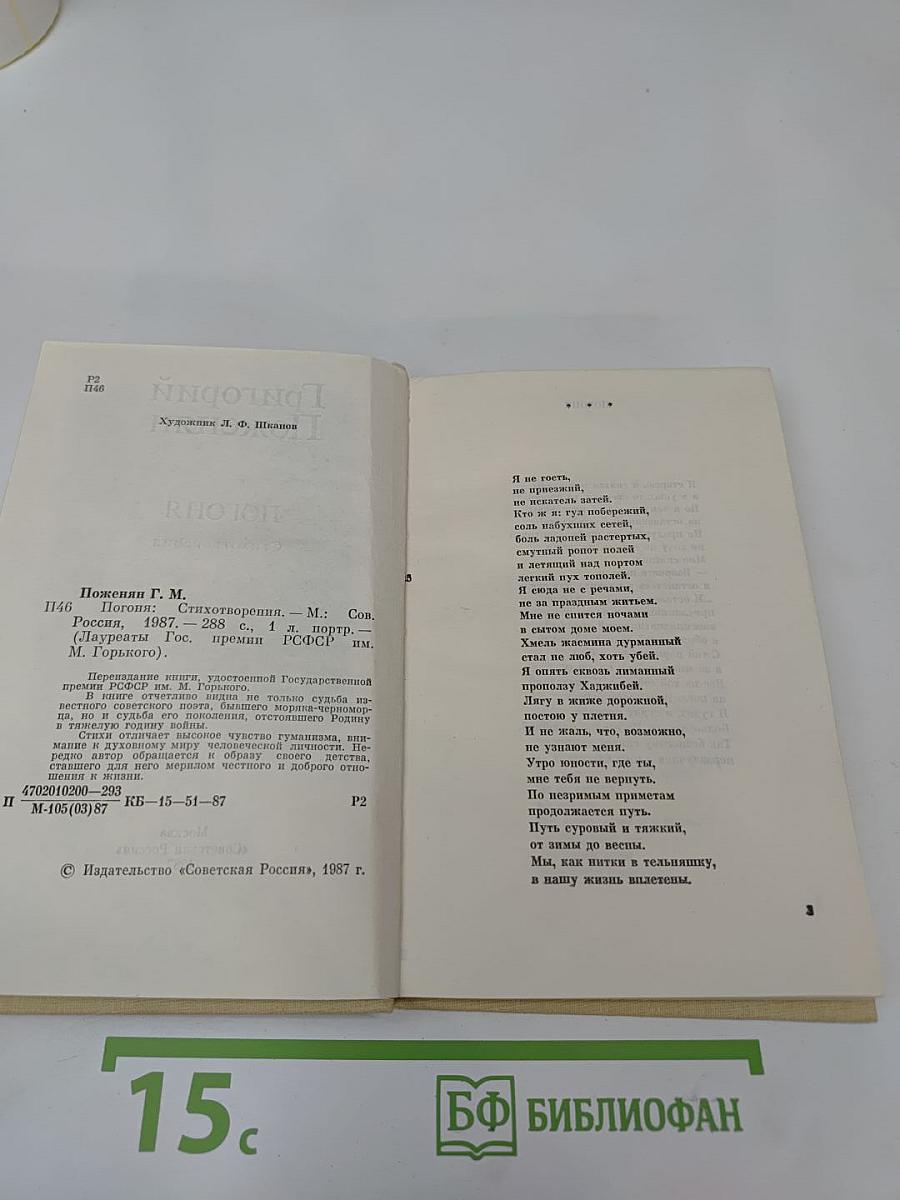 Погоня. Стихотворения