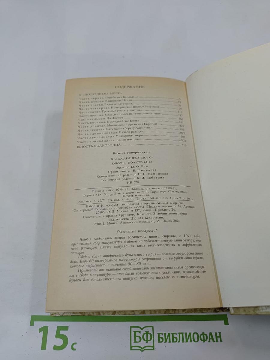 К последнему морю. Юность полководца