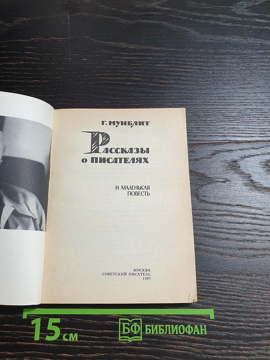 Рассказы о писателях и маленькая повесть