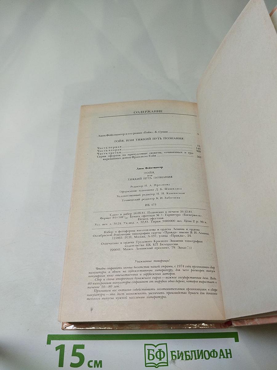 Гойя, или Тяжкий путь познания