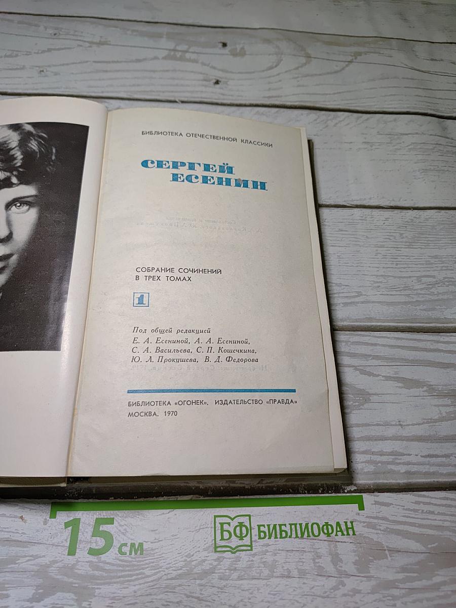 Сергей Есенин. Собрание сочинений в трех томах. Том 1
