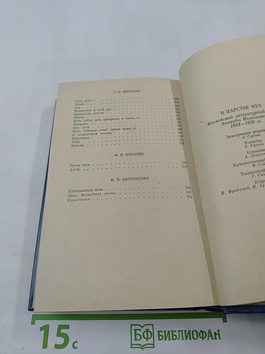 В Царстве Муз. Московский литературный салон Зинаиды Волконской 1824-1829 гг.