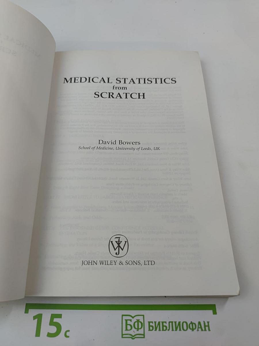 Medical Statistics from Scratch