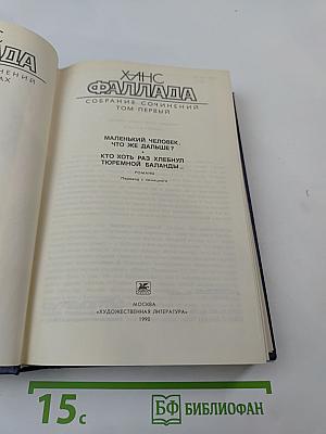 Собрание сочинений в 4-х томах. Том 1: Маленький человек, что же дальше? Кто хоть раз хлебнул тюремной баланды...