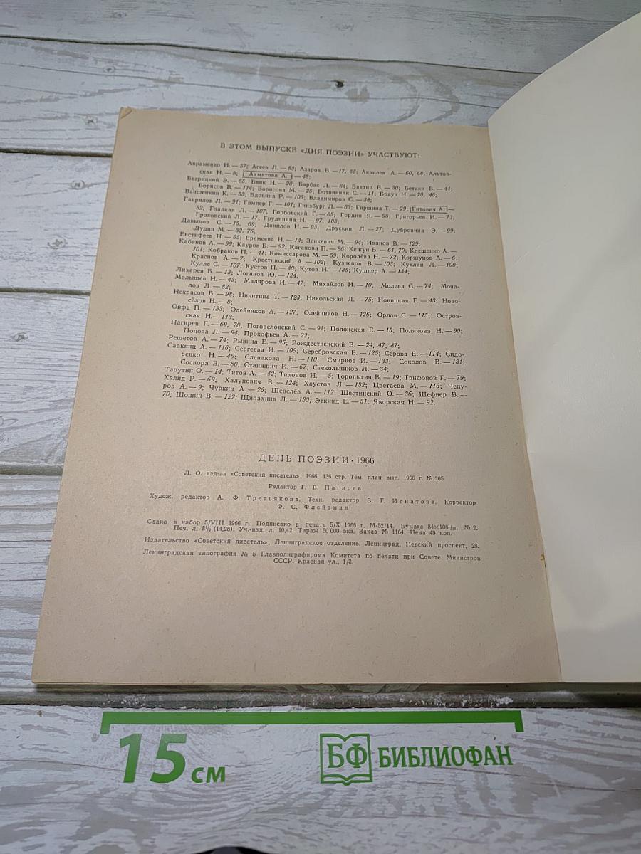 День поэзии 1966 Ленинград
