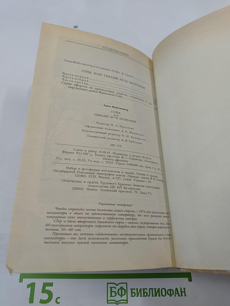 Гойя, или тяжкий путь познания