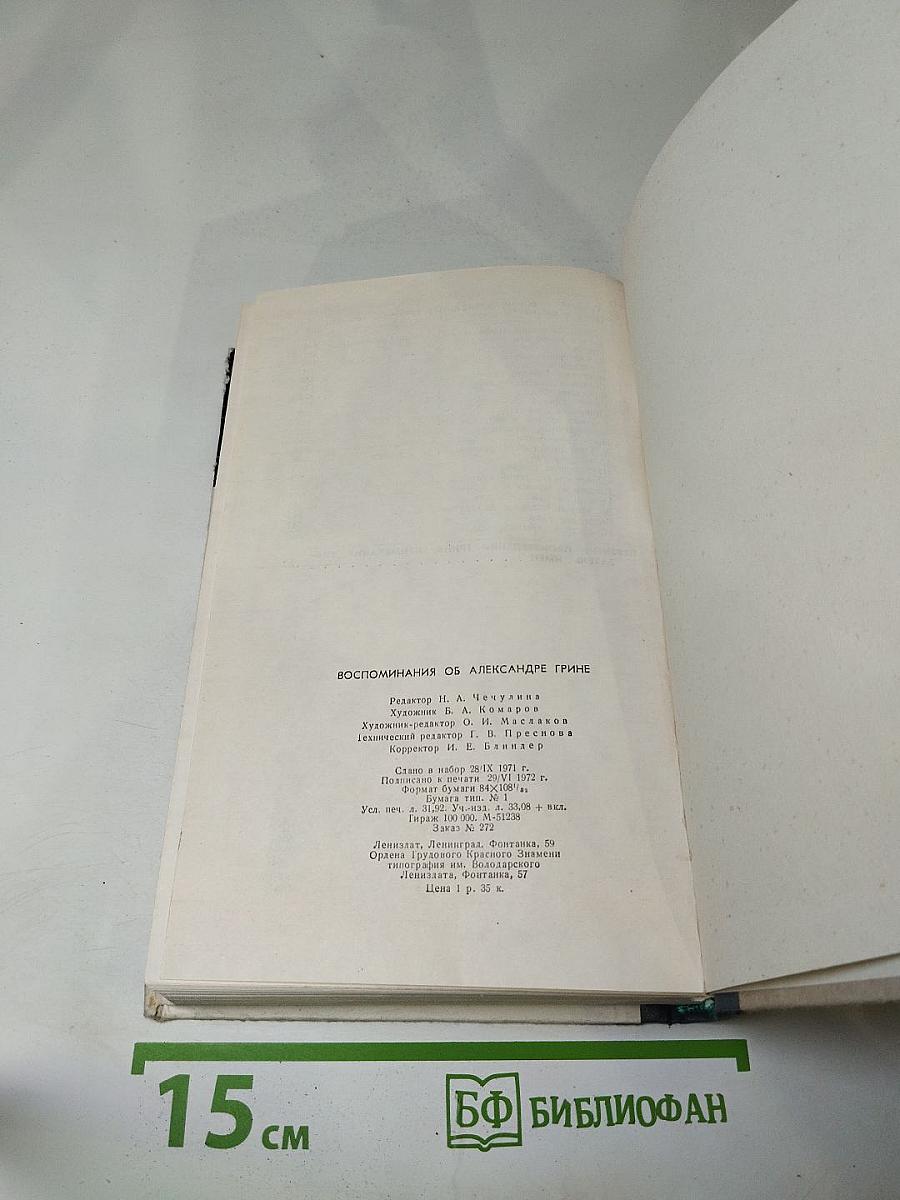 Воспоминания об Александре Грине