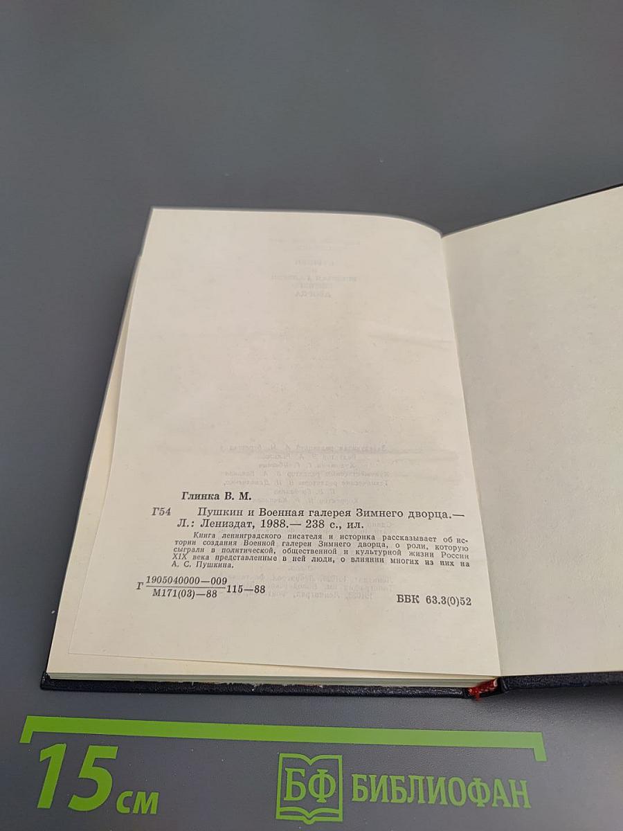 Пушкин и Военная галерея Зимнего дворца