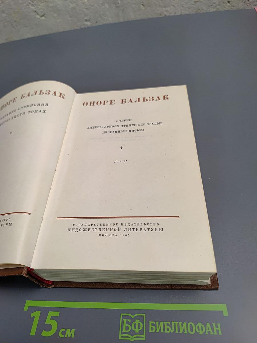 Собрание сочинений в 19 томах. Том 15. Очерки. Литературно-критические статьи. Избранные письма