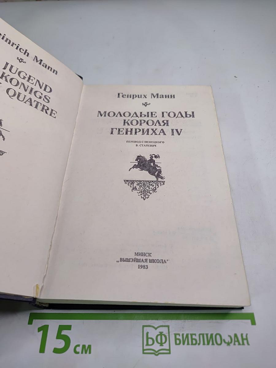 Молодые годы короля Генриха IV