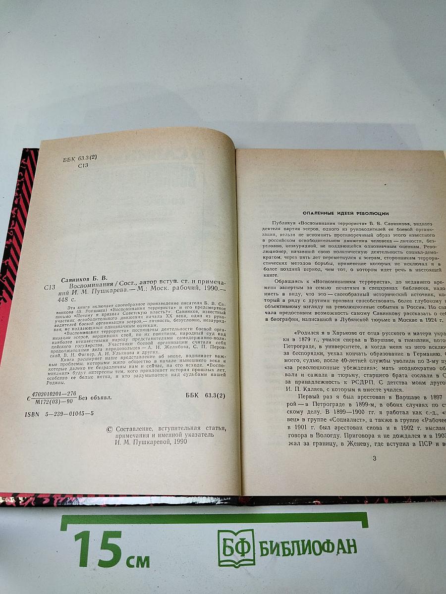 Воспоминания. Воспоминания террориста. Почему я призывал Советскую власть?