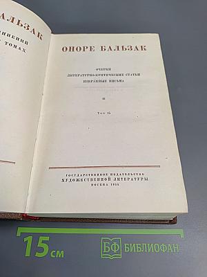 Очерки, литературно-критические статьи, избранные письма. Том 15