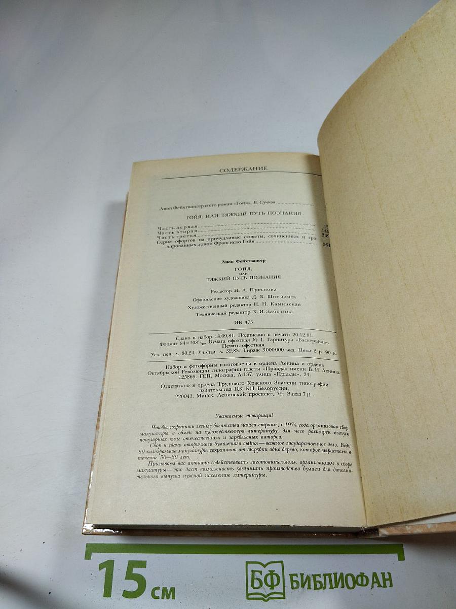 Гойя, или Тяжкий путь познания