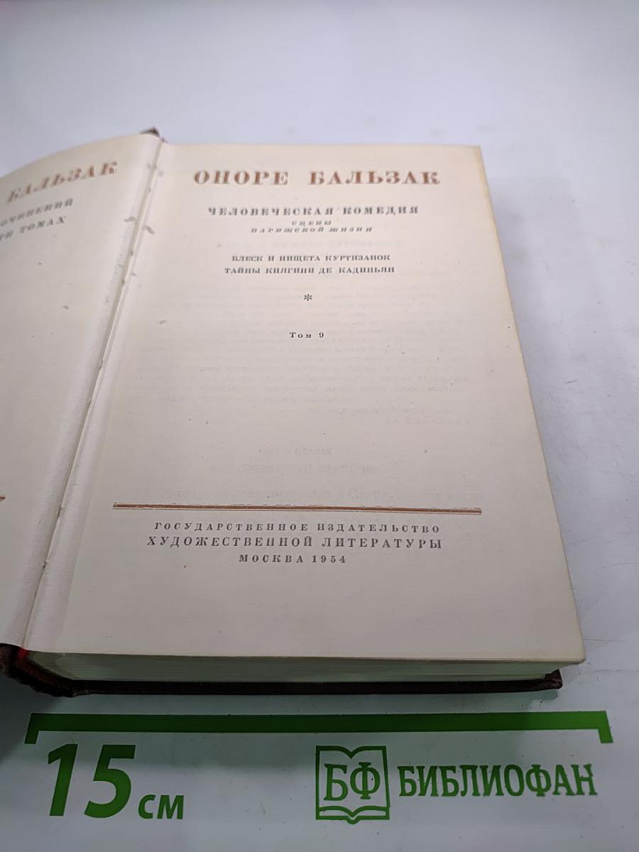 Человеческая комедия. Блеск и нищета куртизанок. Тайны княгини де Кадиньян. Том 9