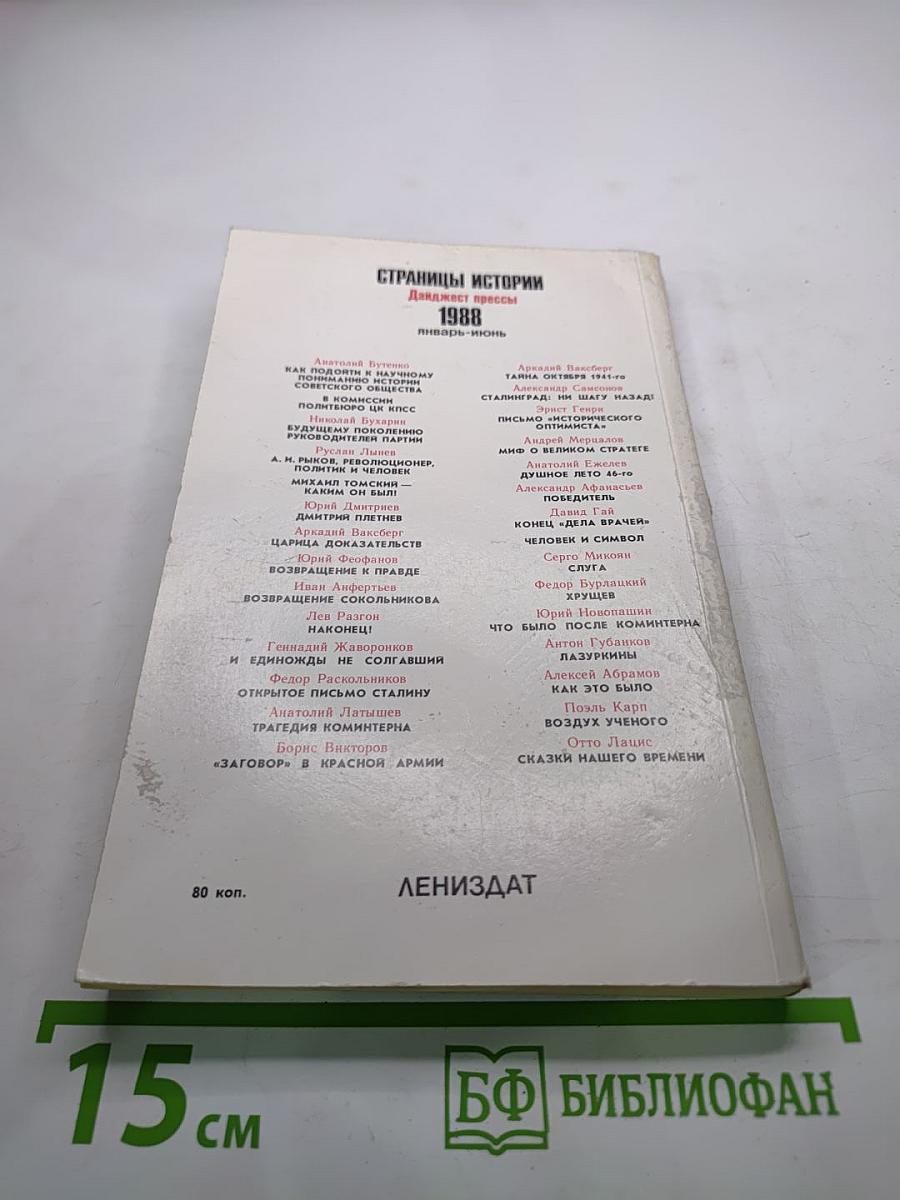 Страницы истории 1988. Январь-июнь