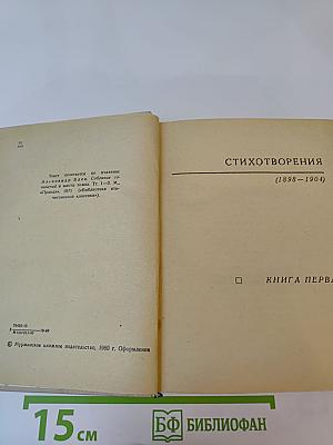 Стихотворения (1898-1904). Книга первая