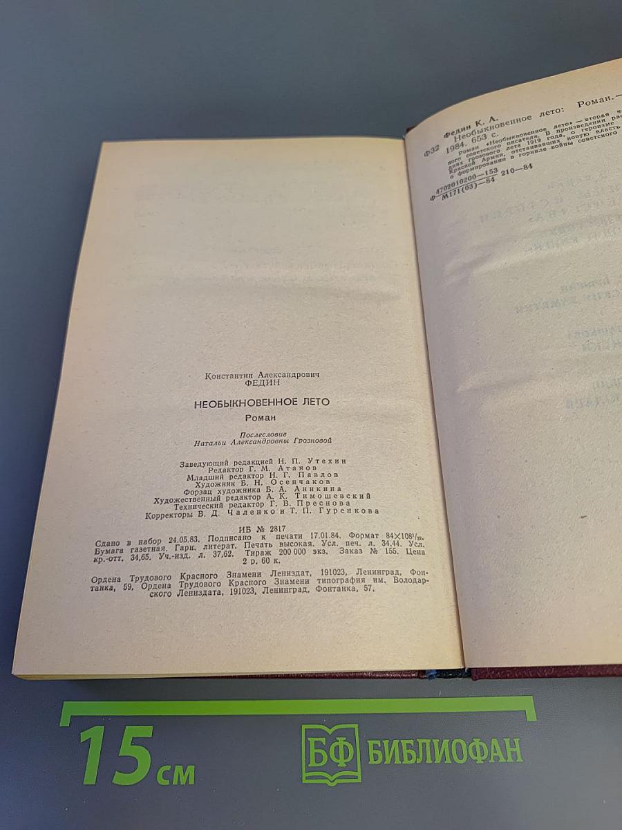 Необыкновенное лето