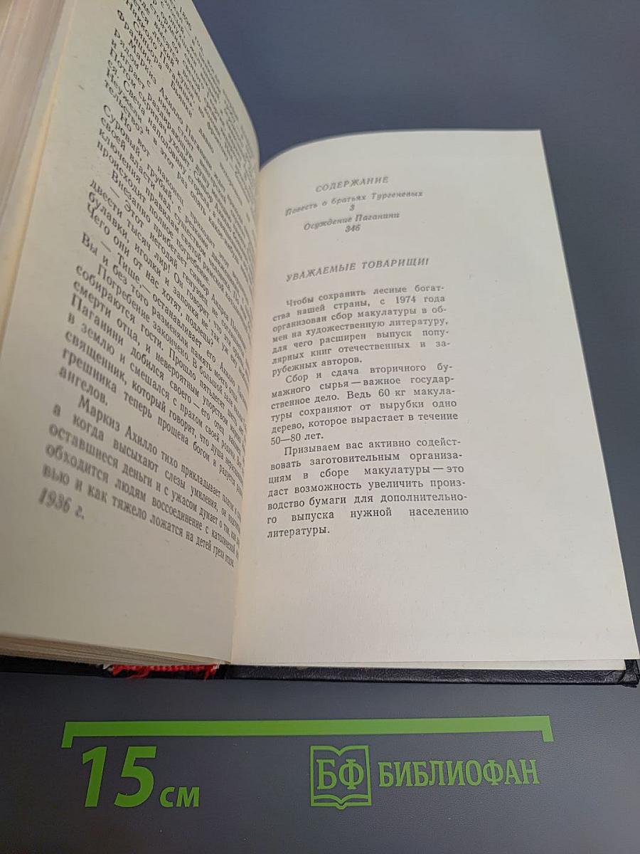 Повесть о братьях Тургеневых. Осуждение Паганини