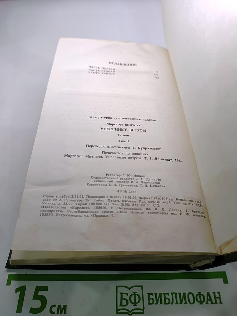 Унесенные ветром. Том 1