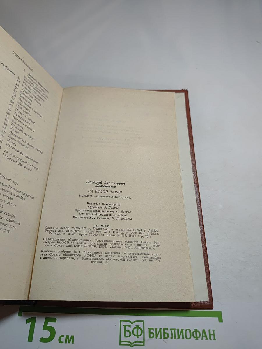 За белой зарёй