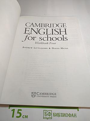 Cambridge English for Schools Workbook Four