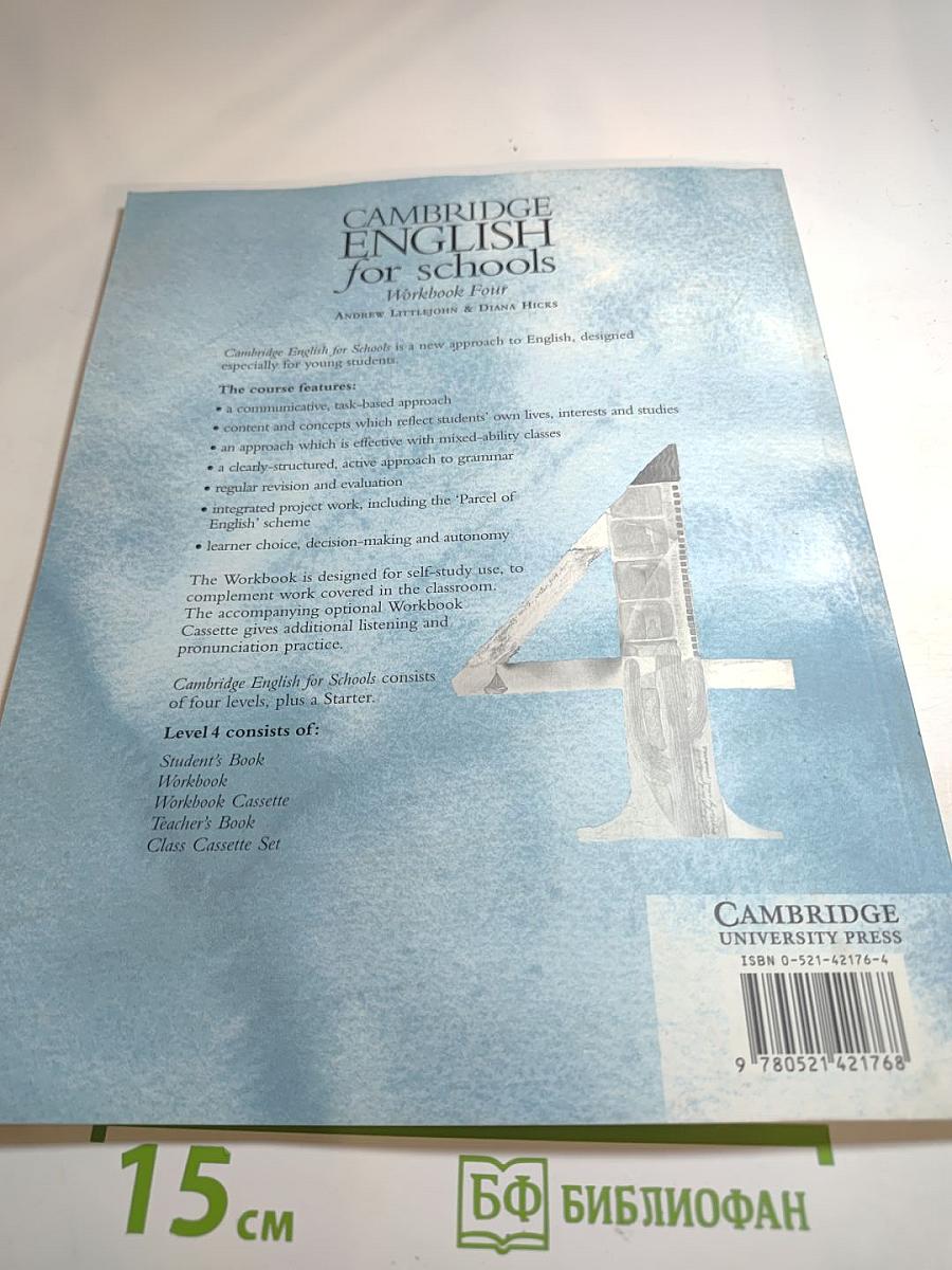 Cambridge English for Schools Workbook Four
