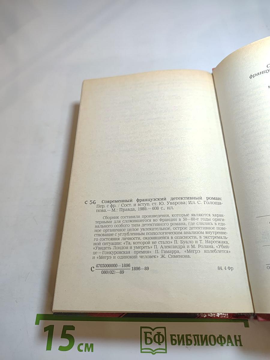 Современный французский детективный роман