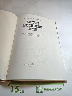 Ласточки над снежным полем